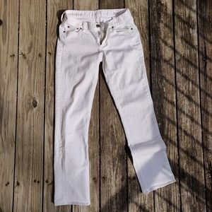 J. Crew White Matchstick Jeans 28S